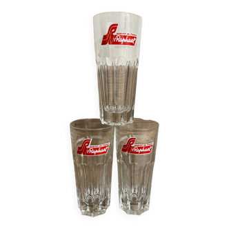 Vintage-Set of 3 advertising glasses-Saint Raphaël