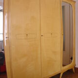 Vintage wardrobe maple feather, 50s