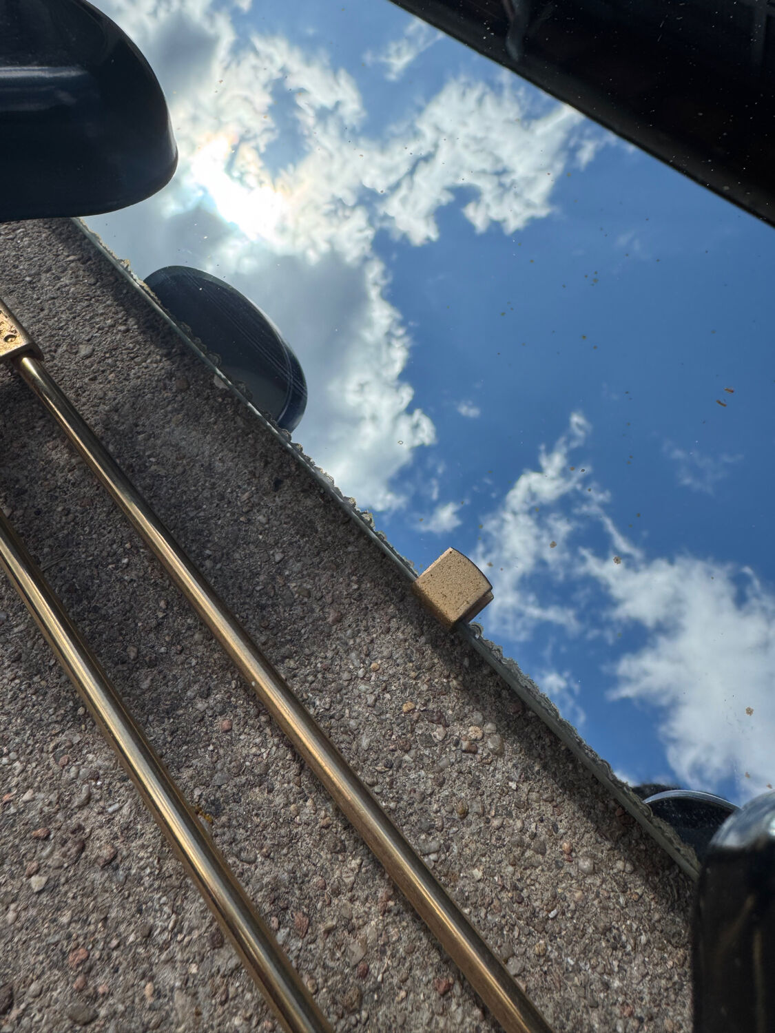 Wall-mounted coat rack mirror from the 1960s.