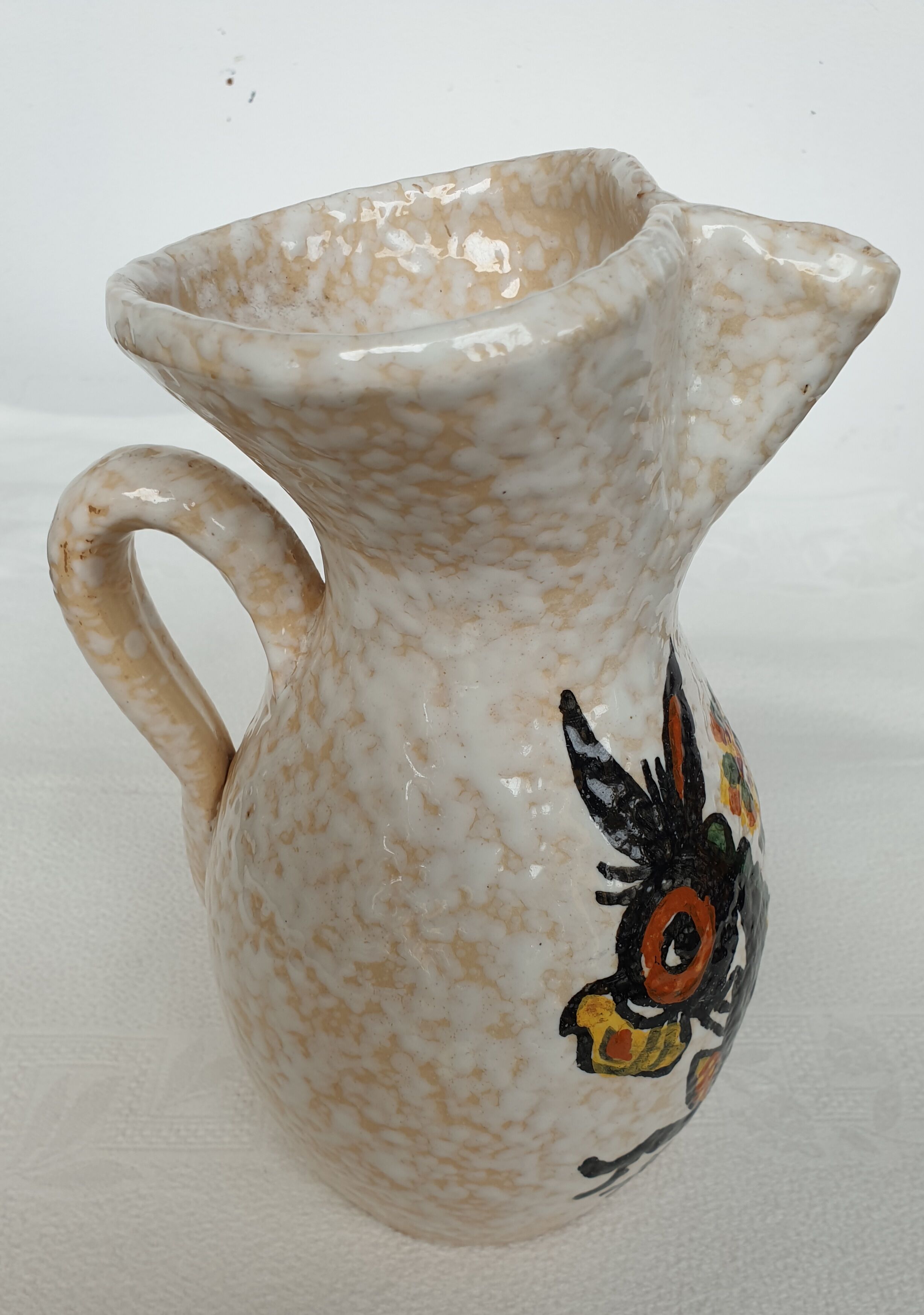 Vallauris Vintage Ane Vase with Flowers