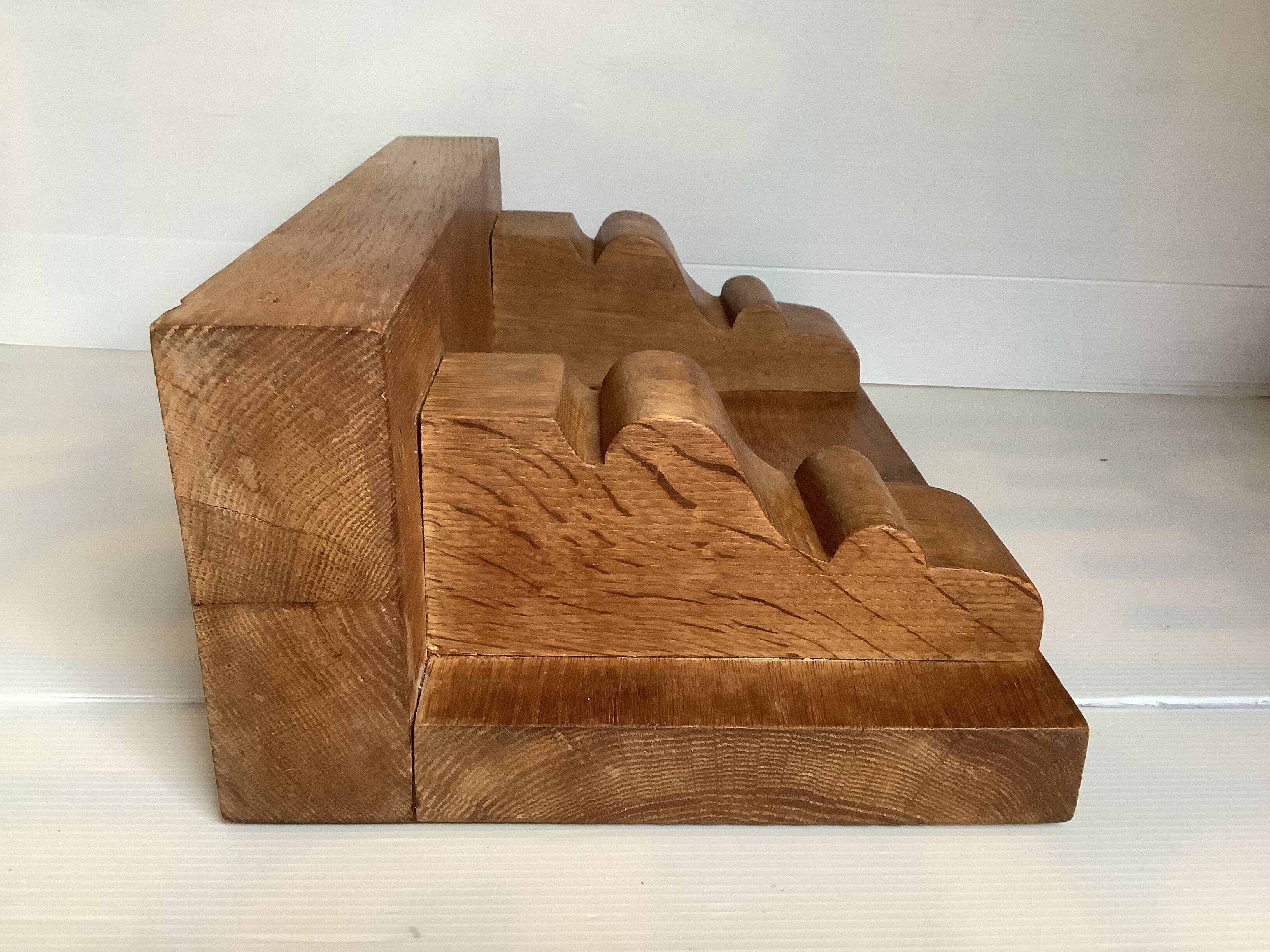 Solid wood wall shelf