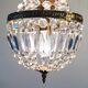 Grapevine balloon chandelier " hollywood regency " 50
