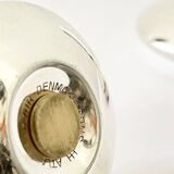 Art Deco Silverplated Salt Pepper shakers, Hjordis Haugaard, Carl Cohr