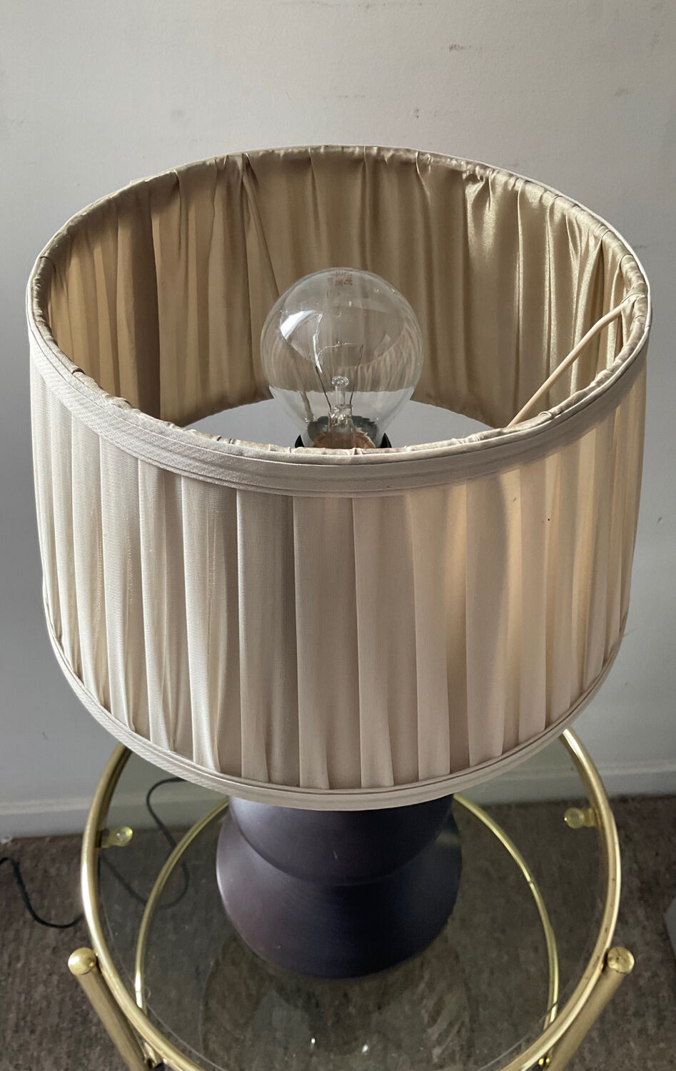 Vintage wooden lamp from the 70s