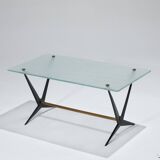 Table basse en verre, angelo ostuni, 1950s