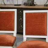 Set of 4 Louis XVI style chairs from the 1970s.