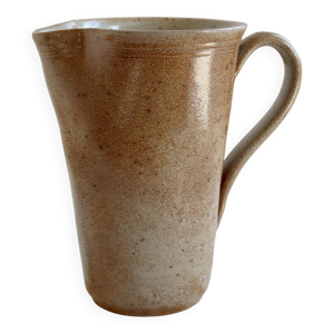 Pichet vintage en céramique - taupe