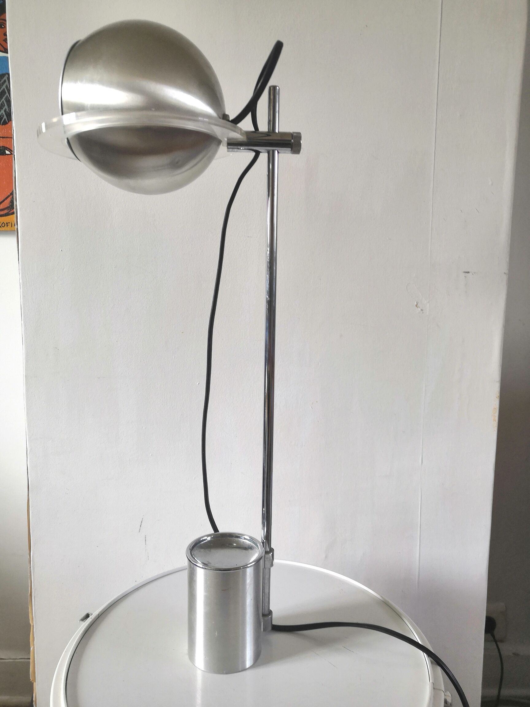 Ashtray lamp eyeball design 70s