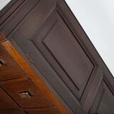Classification cabinet mahogany drawers Netherlands 1930s
