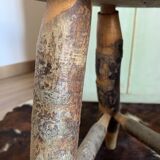 Round stool with pencil legs