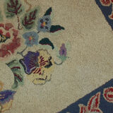 Old American Carpet Hooked handmade 67cm x 103cm 1900s