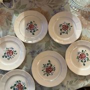 Set of 6 small dessert plates Digoin Sarreguemines 9177