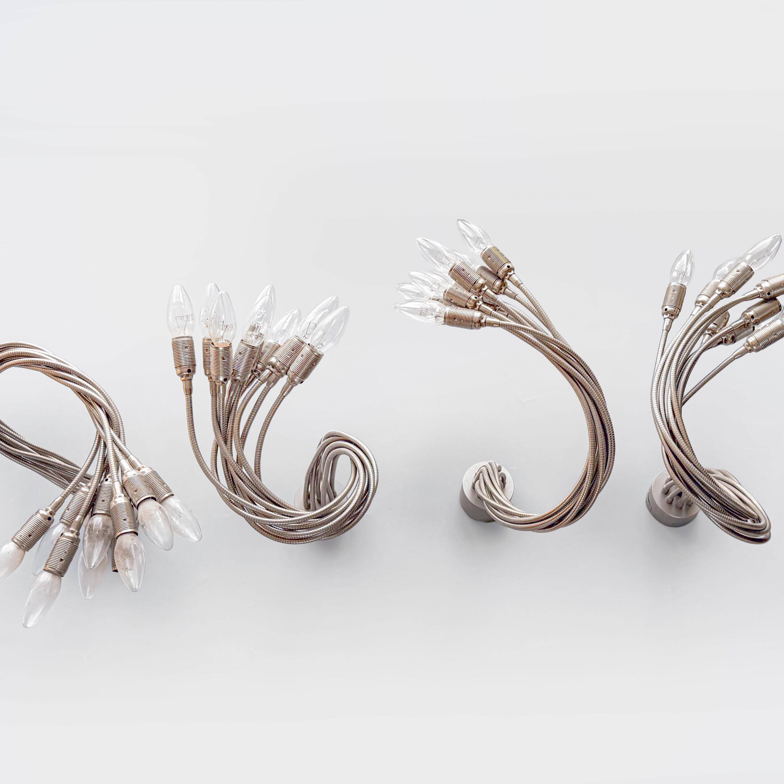 Set of 4 Catellani & Smith wall lamps, Italy, 1999