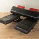 de Sede | Reto Frigg DS 140 sofa, 1980s, black leather & chrome, adjustable headrests