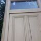 Haussmannian door 72.7x221cm with an old glazed transom frame chassis.