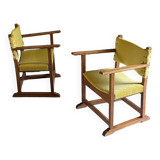 Pair of small armchairs from the 30s and 40s