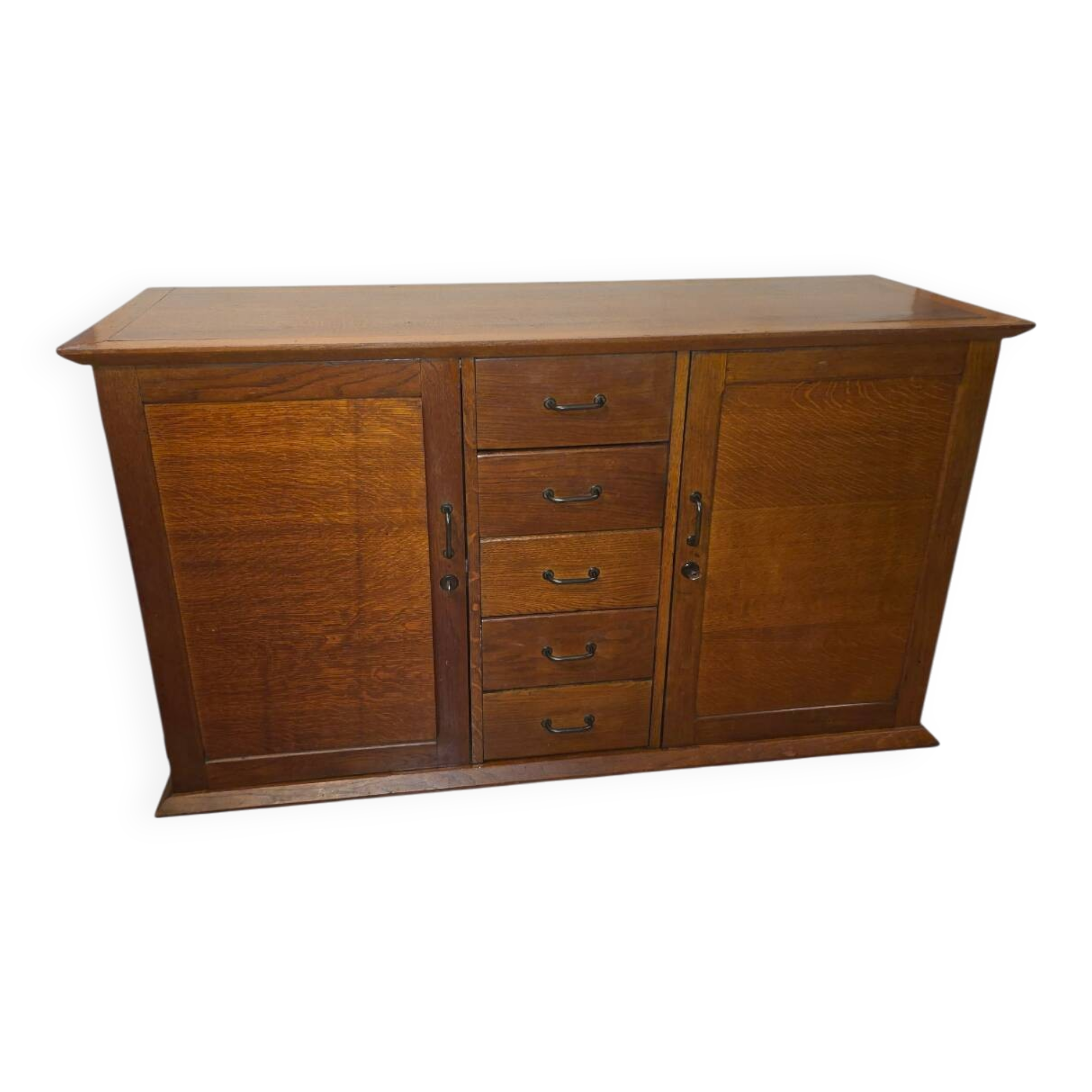 Vintage oak enfilade from the 1960s.