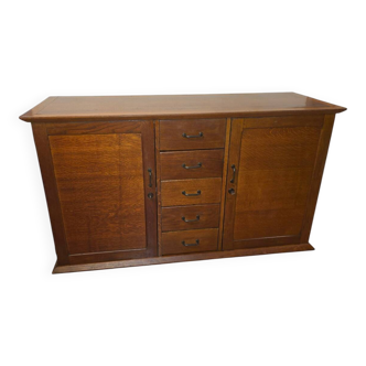 Vintage oak enfilade from the 1960s.