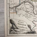 Old map of Pontoise and Gonesse