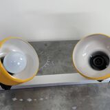 Yellow three spot lamp, Brilliant, 1970s,