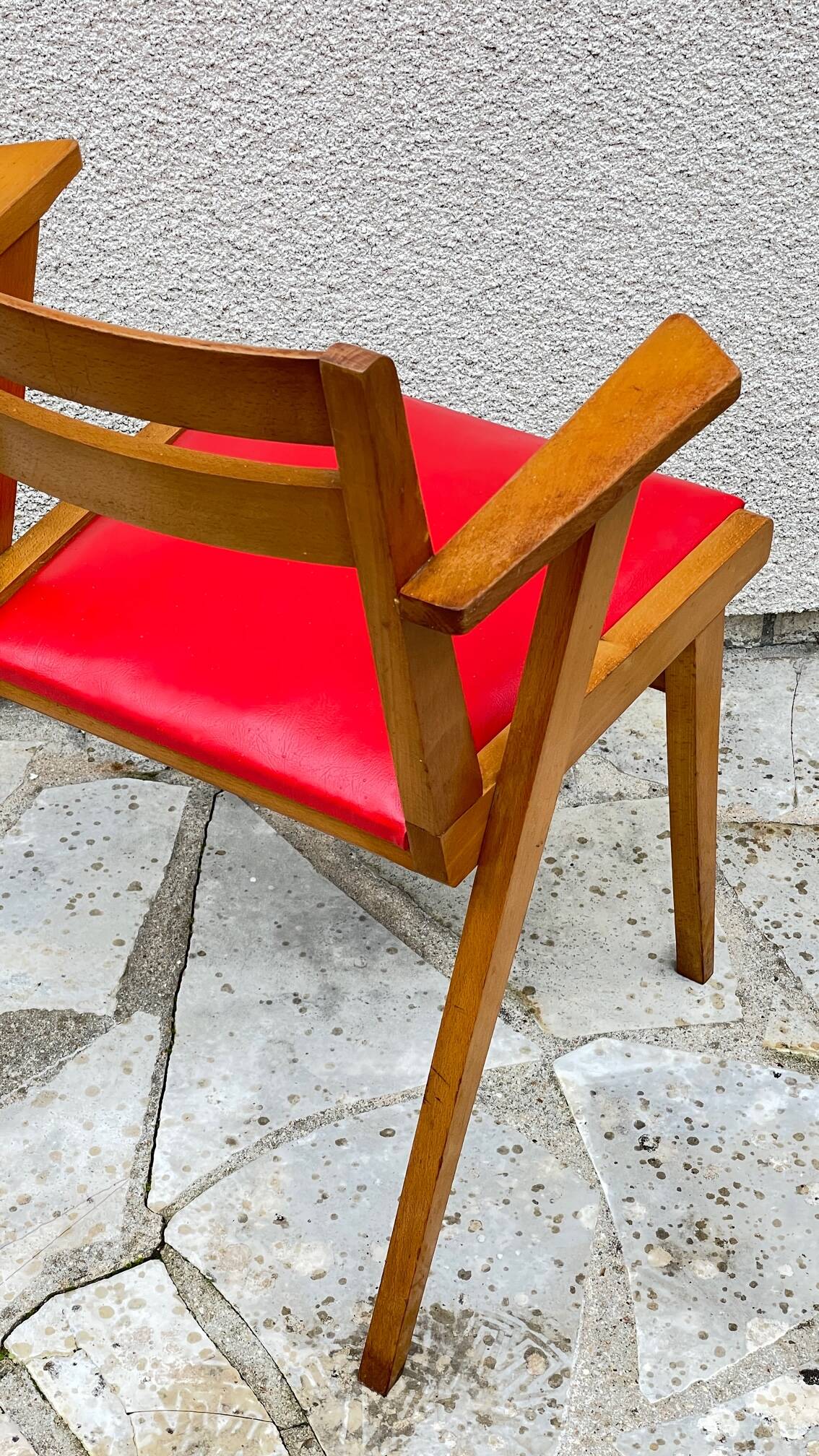 1950 Desk Chair with Compass Legs