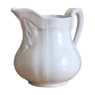 Pitcher in iron earth model "China" Sarreguemines nineteenth century