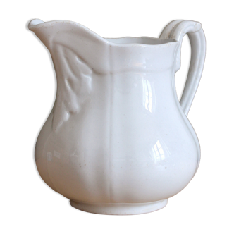 Iron clay pitcher, "China" model, Sarreguemines, 19th century