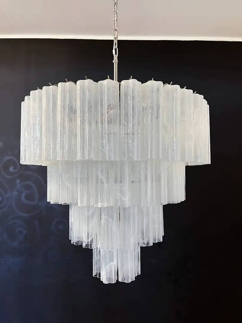 Grande suspension lustre verre Murano