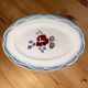 Large oval serving dish Digoin Sarreguemines model Magali.