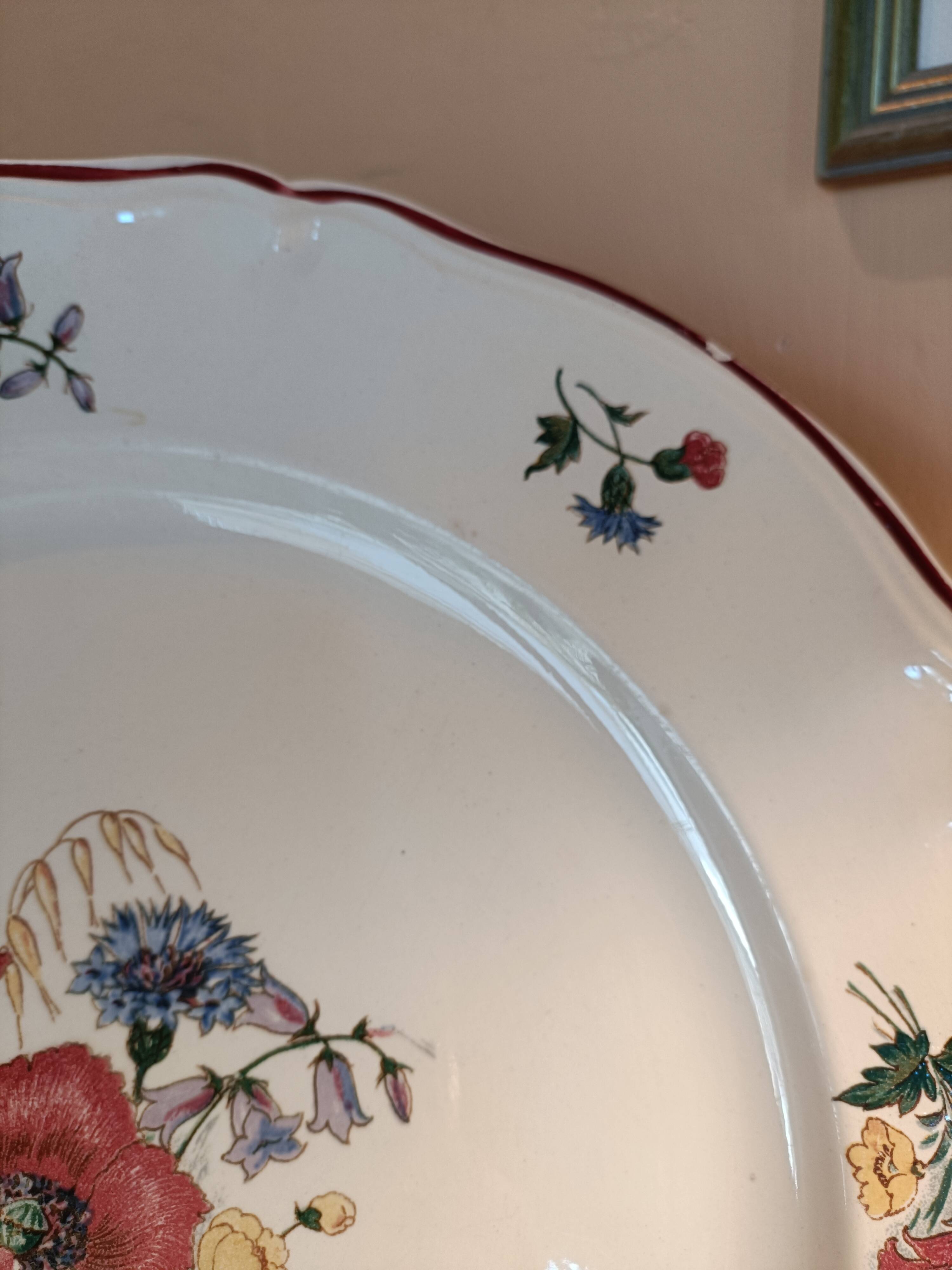 Large dish Sarreguemines model Agreste