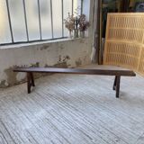Solid oak bench 230 cm