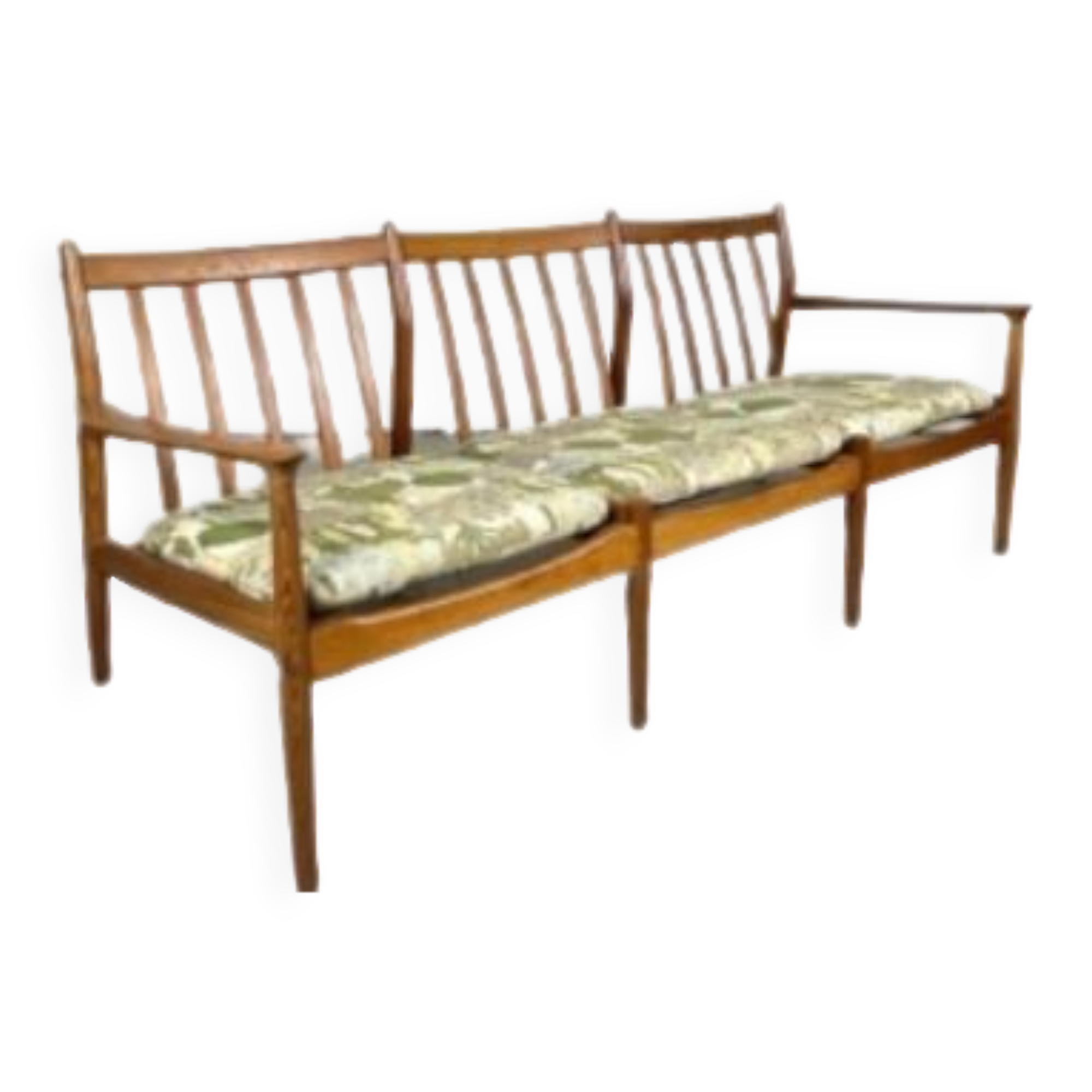 Scandinavian teak bench from the 50s, 60s, 70s