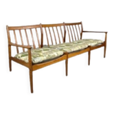 Banquette scandinave en teck des années 50, 60, 70