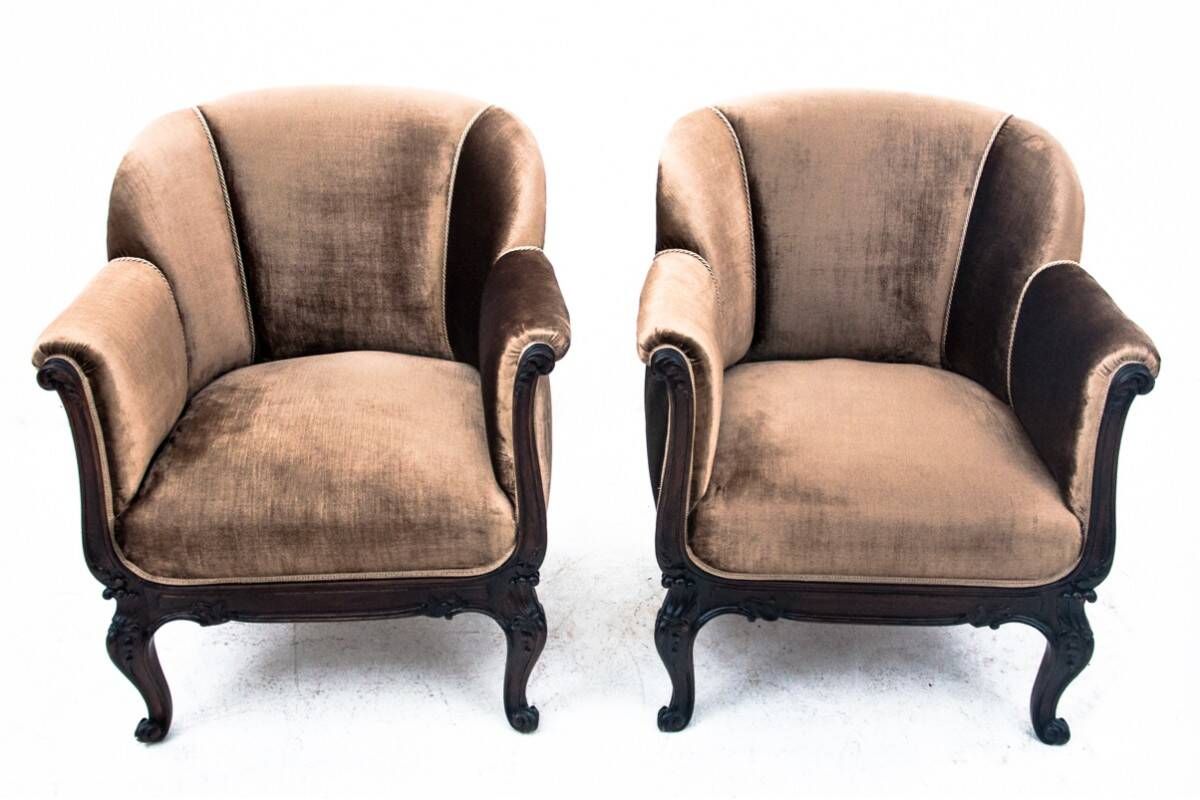 Antique salon set from the end of the 19th century, Northern Europe.