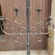 Old church floor lamp chandelier 5 fires torcher wrought iron early 20th century