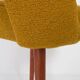Chaise 'Shell' bouclé jaune ocre, années 1960