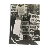 80s photo print. USA demonstration.