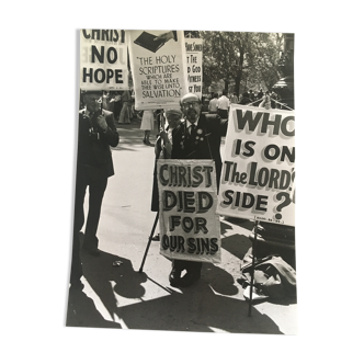 80s photo print. USA demonstration.