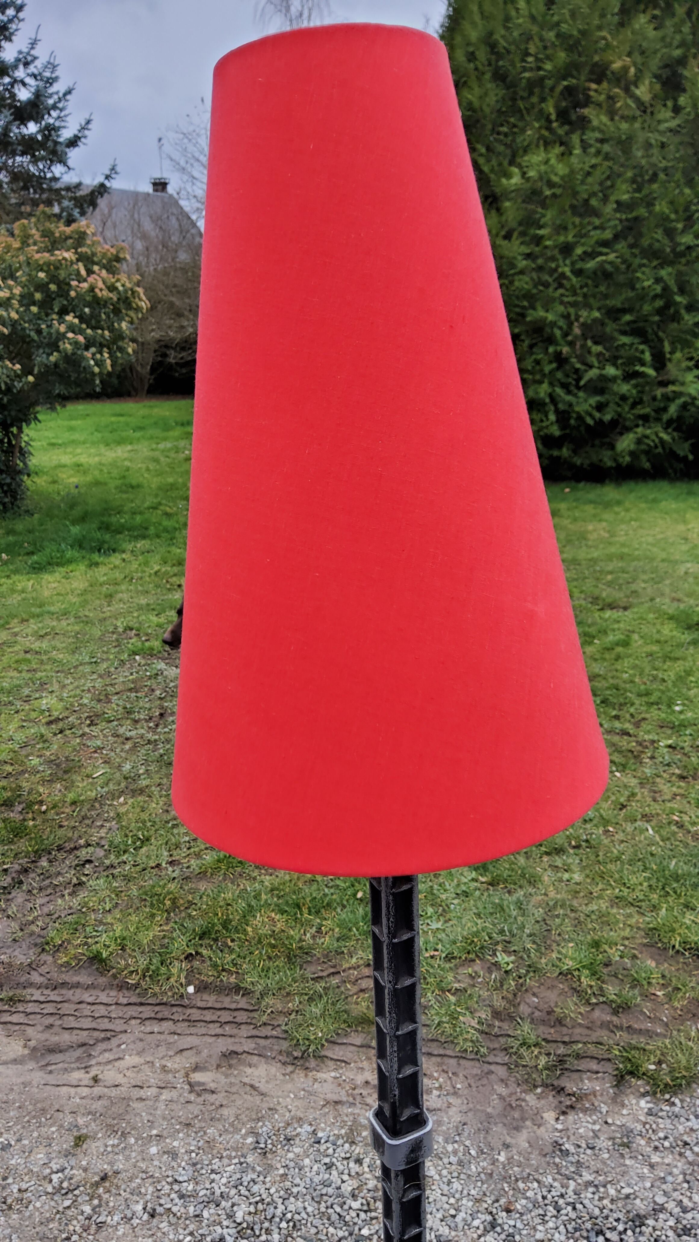 Brutalist iron lamppost of the 1960s