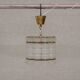 Swedish Mid-Century Brass and Glass Chandelier by Orrefors for Tyringe