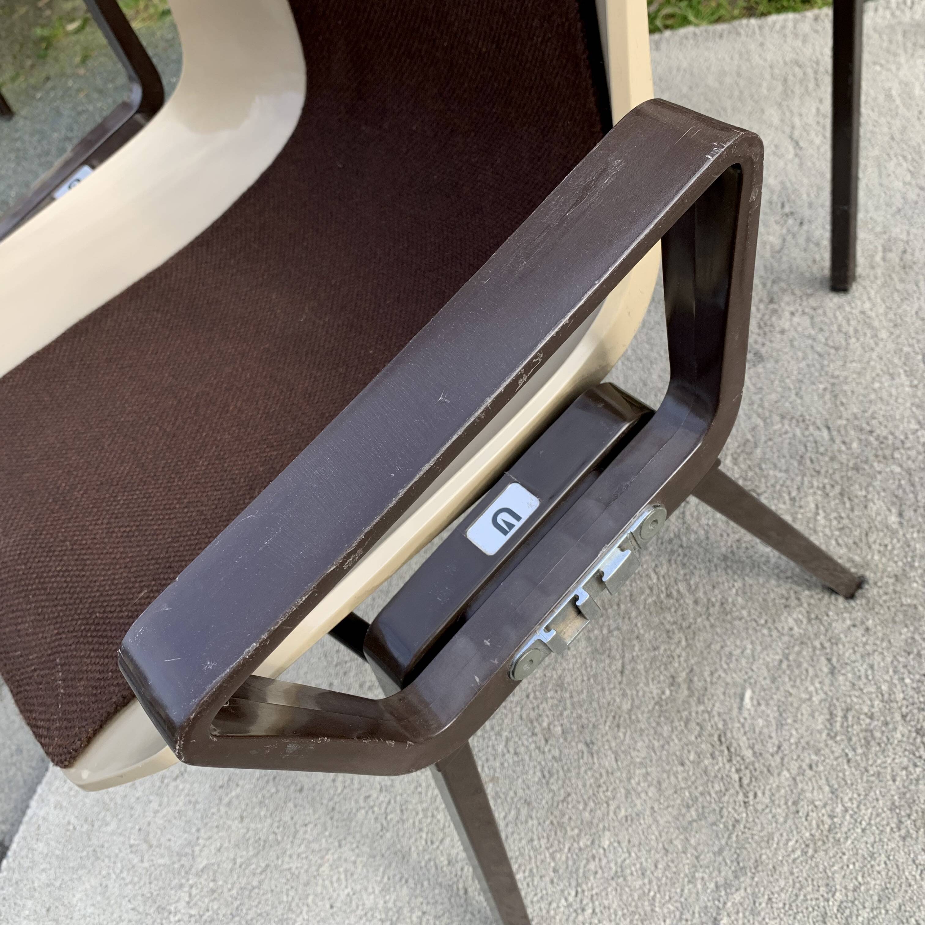 Set of 6 Albert Jacob / Grofillex bridge armchairs 1970