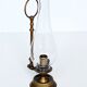 Victorian style chandelier, Brass candle holder with glass globe