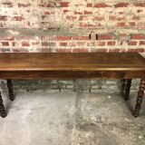 Draper's table / solid oak console 1900s