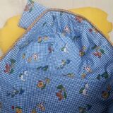 Couffin berceau bébé paille osier vintage