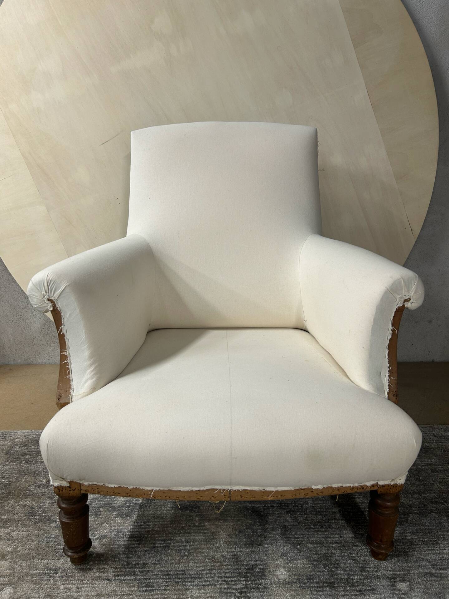 Fauteuil anglais en blanc