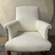 Fauteuil anglais en blanc