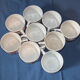 9 cups vintage Café Mars - stencil décor