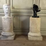 Pair of siltstone columns, circa 1940
