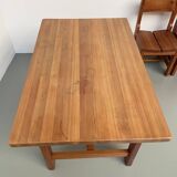 Set of table and 4 chairs, 60s mountain furniture