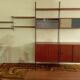 Scandinavian teak String shelf unit